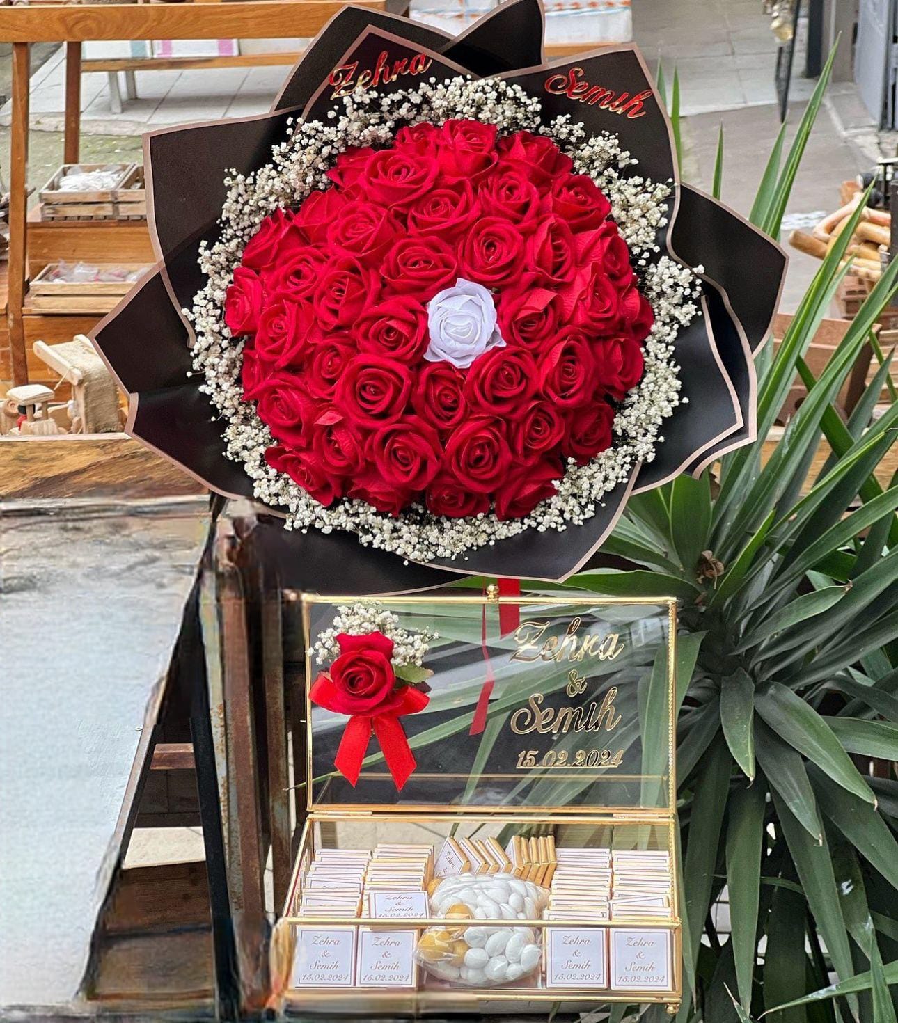 41 Güllü 2 li Kız İsteme Seti