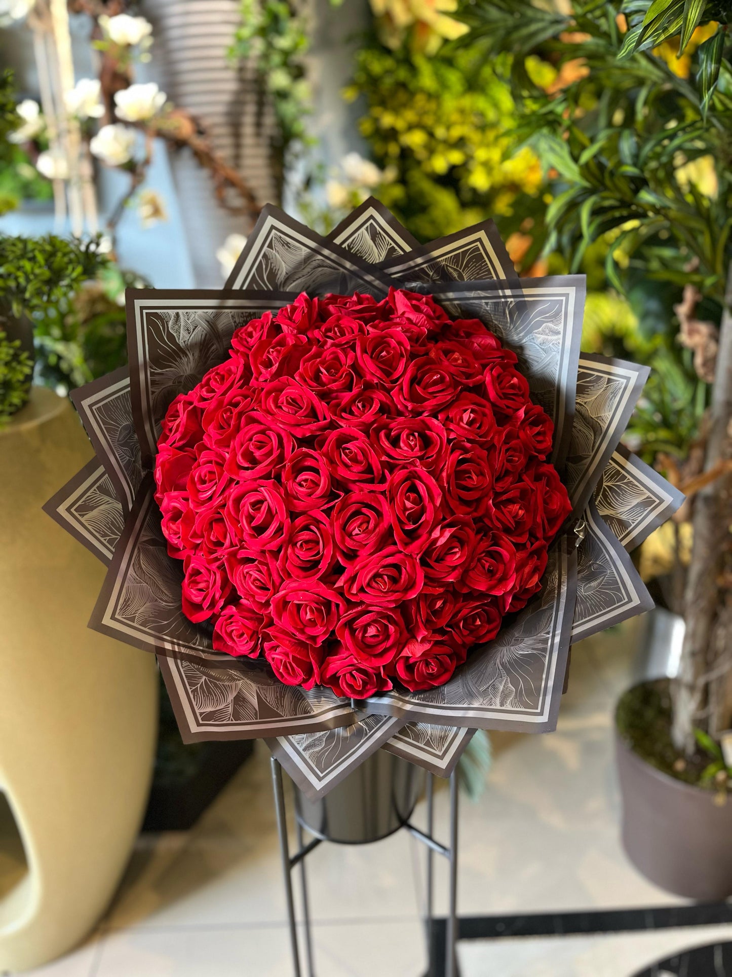 50 Adet Kırmızı Gül Buketi