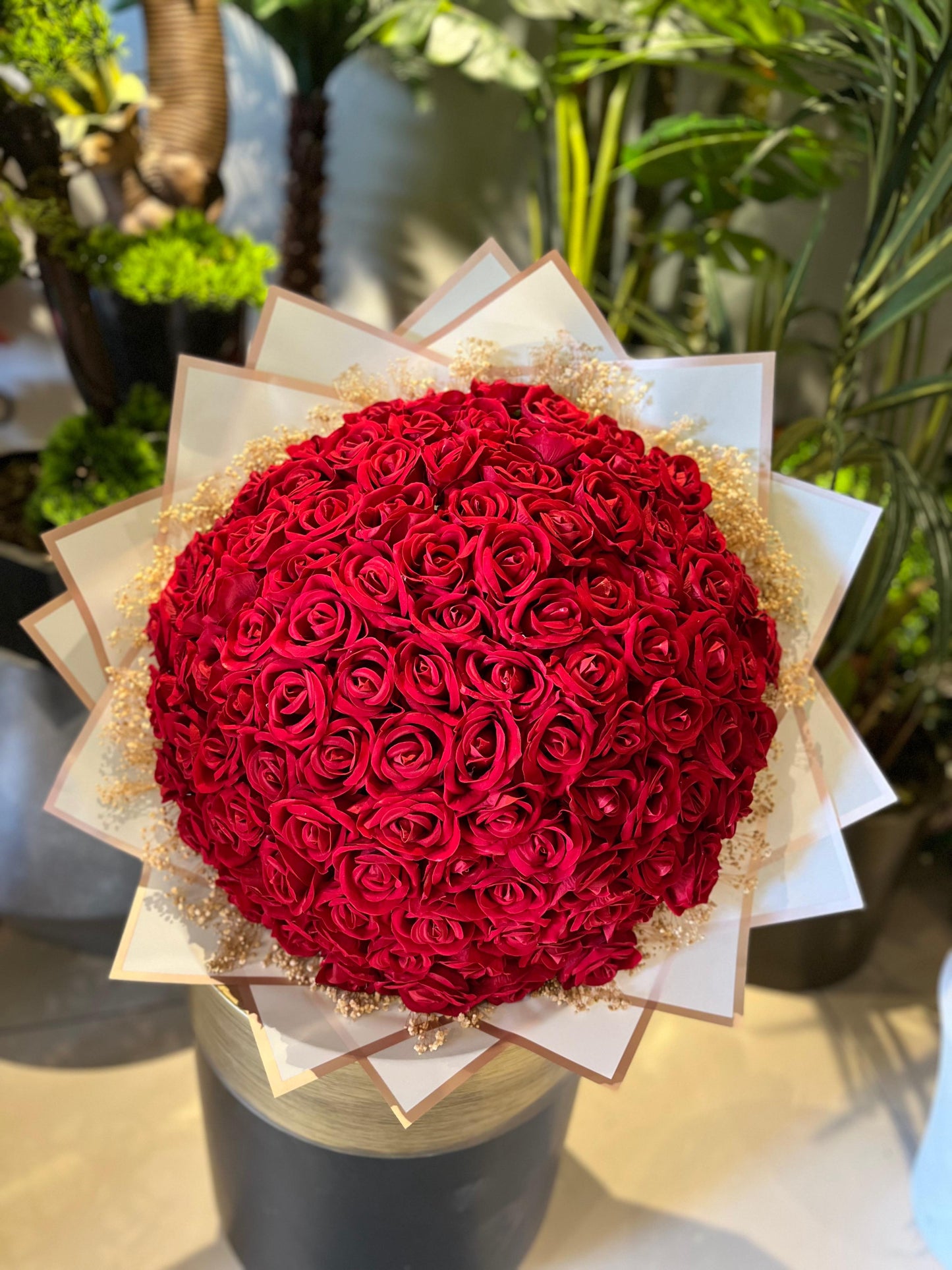 101 Adet Kırmızı Gül Buketi