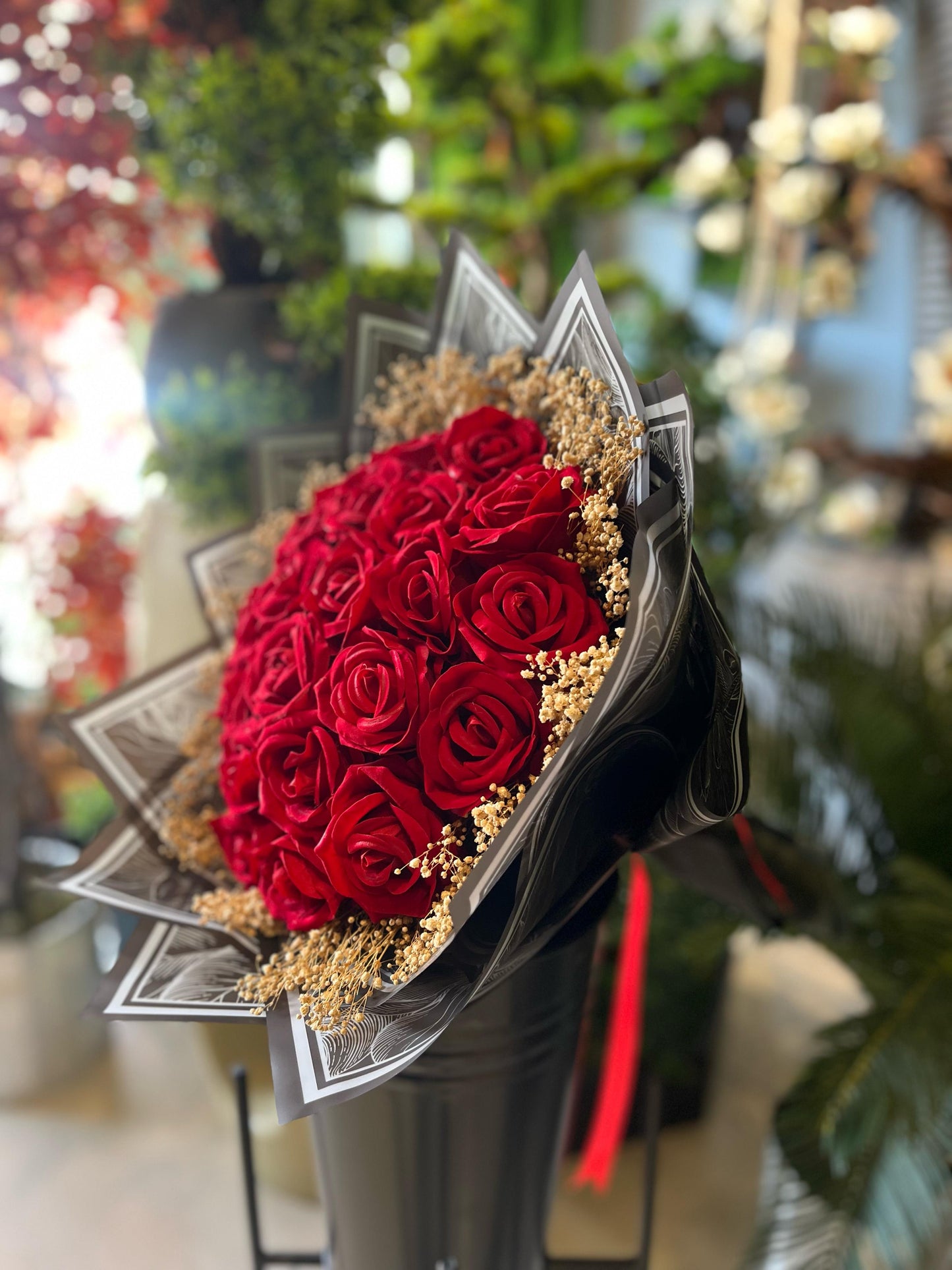 25 Adet Kırmızı Gül Buketi