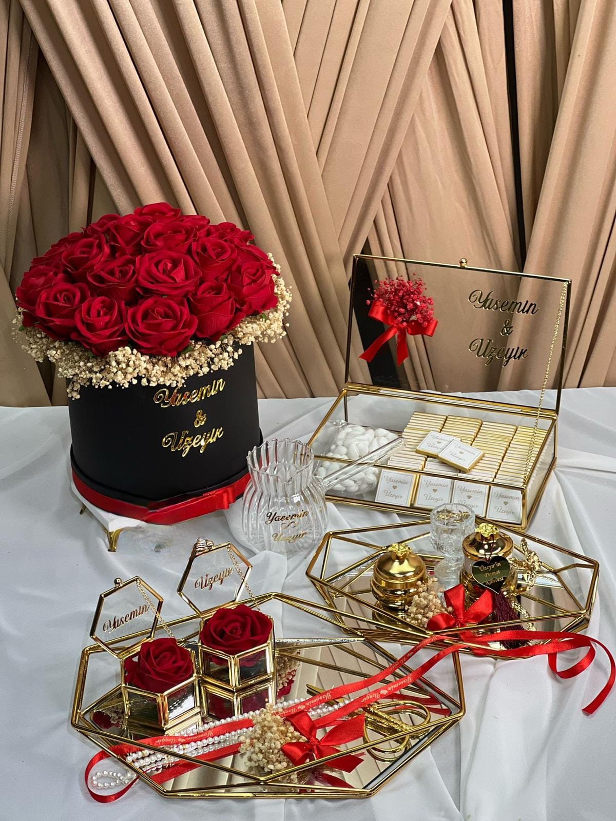 25'li Kahve Tepsili İsteme Seti (Herşey Dahil)