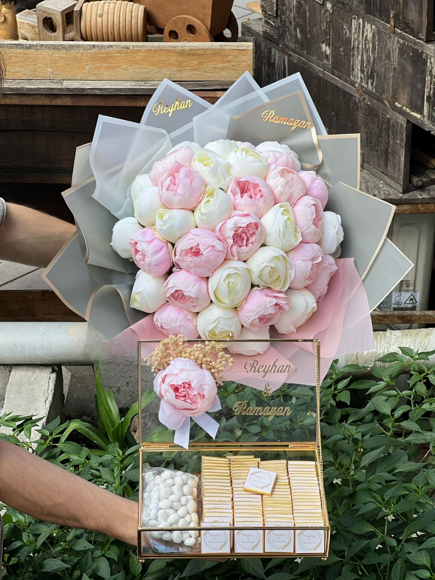 41 Renkli Şakayık 2 li Kız İsteme Seti