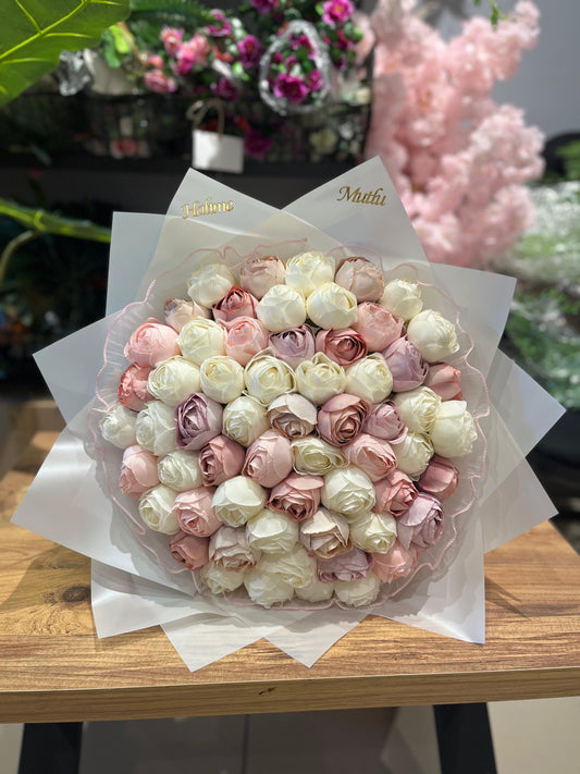 50 Şakayık Candy İsteme Buketi